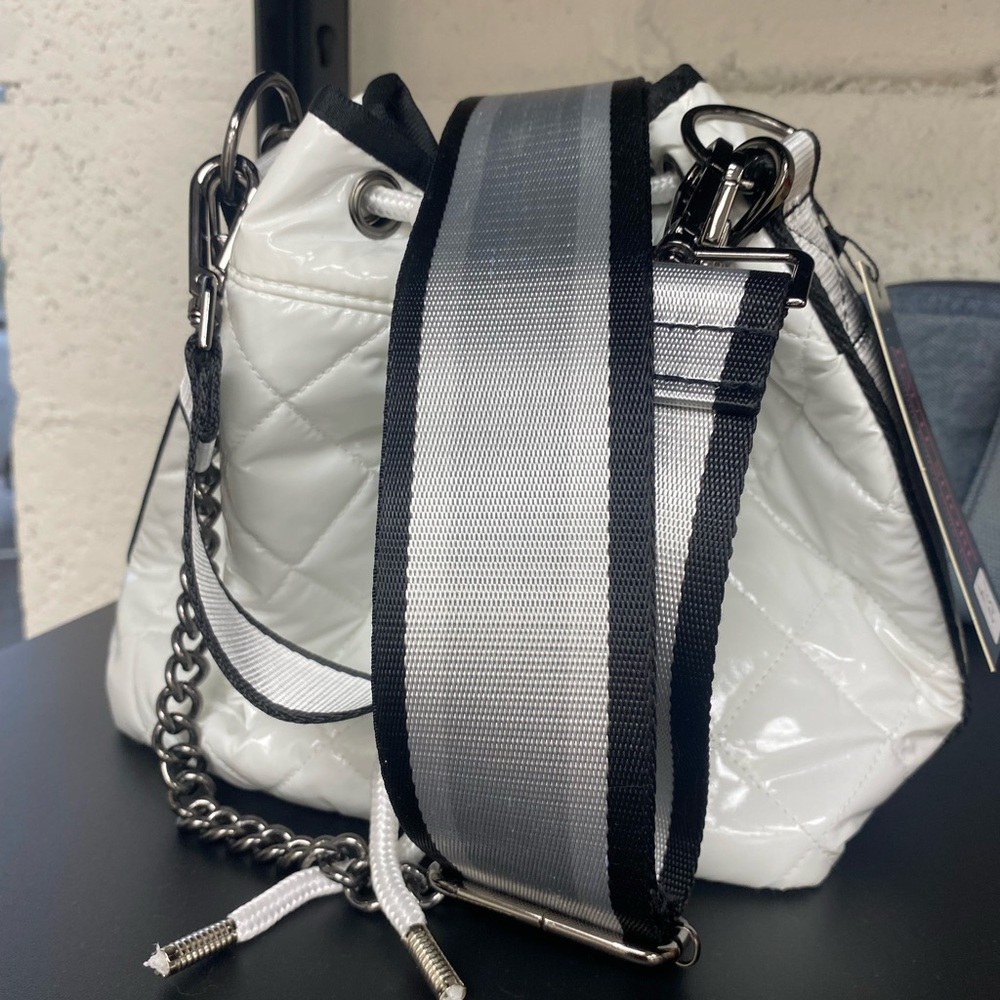 Crossbody bag with two straps
